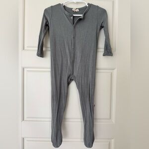 Kyte BABY Footie in Chrome size 6-12 months